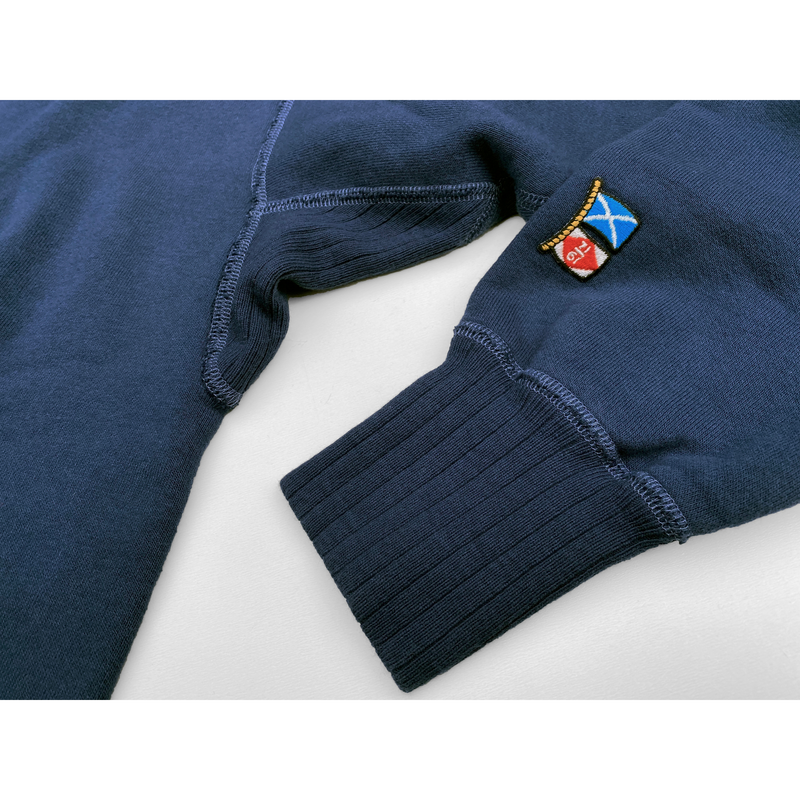 The Medalist Sweatshirt - Prussian Blue "Panther" Flock Print