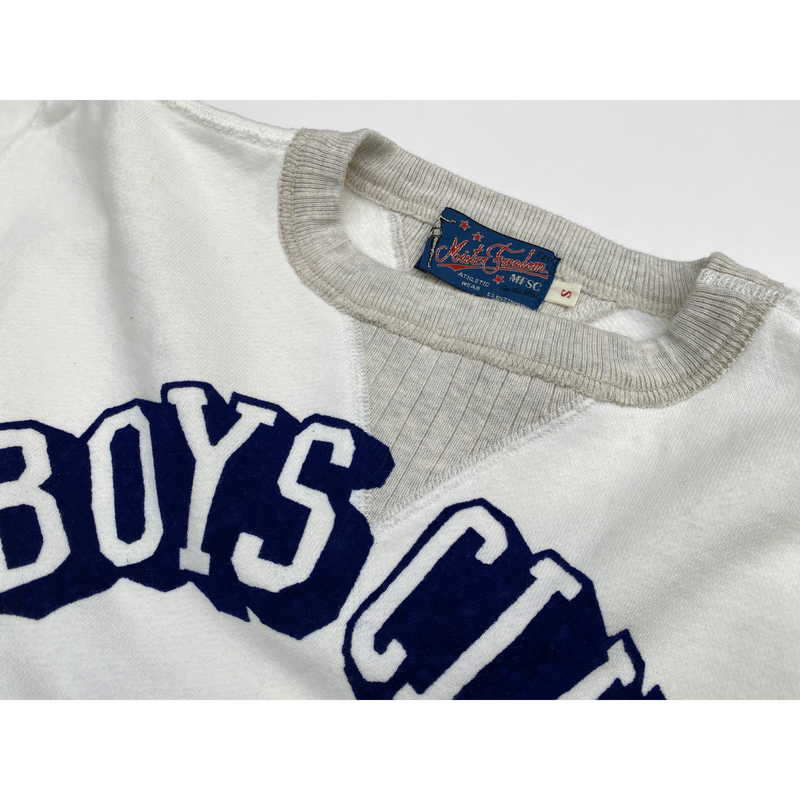 The Medalist Sweatshirt - White "Boys Club" Flock Print