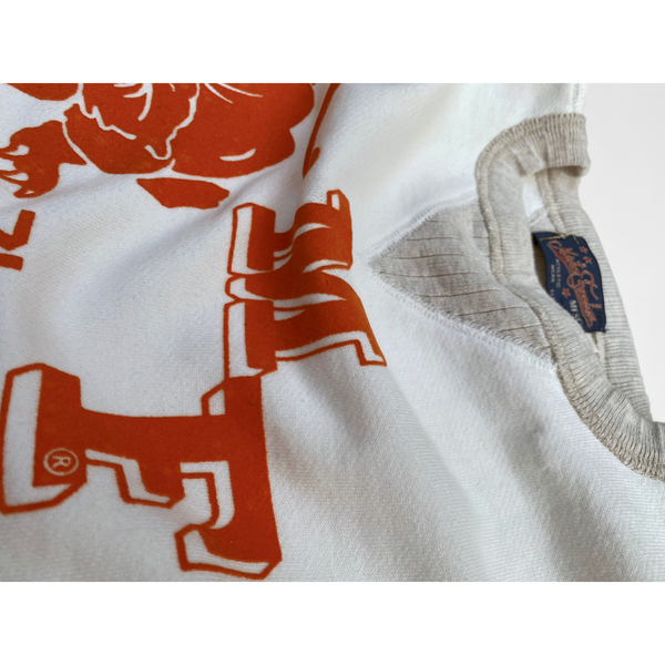 The Medalist Sweatshirt - White "Panther" Flock Print