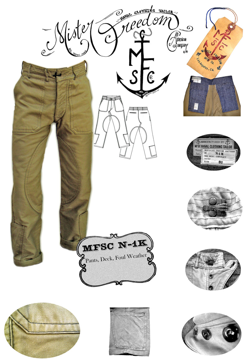 N1-K Deck Pants - Khaki Jungle Cloth