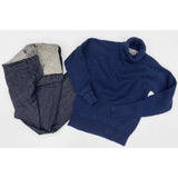 Naval "NCT" Chinos Okinawa Denim and Privateer Rollneck Sweater indigo