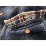 Pioneer Jacket Scalloped pocket flaps with plaid flannel facing accents