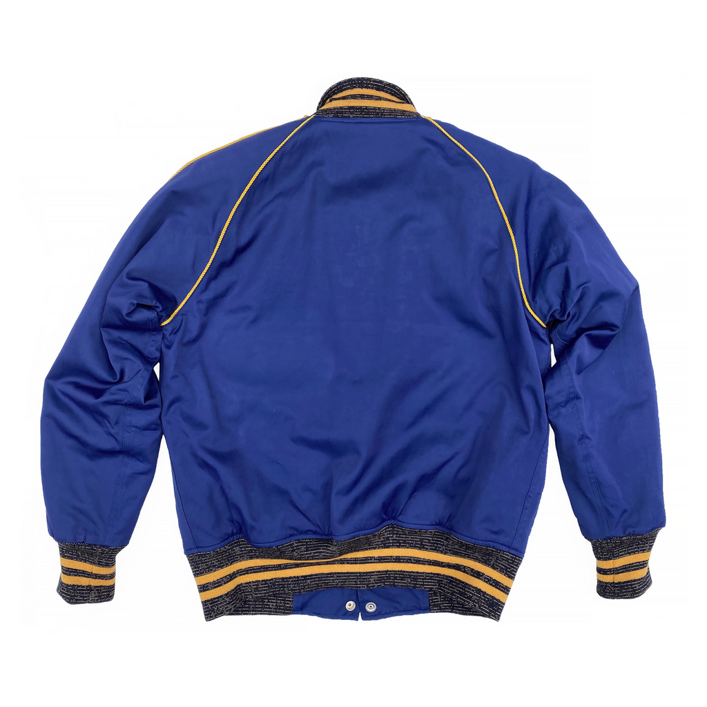 Blue and gold shop jacket