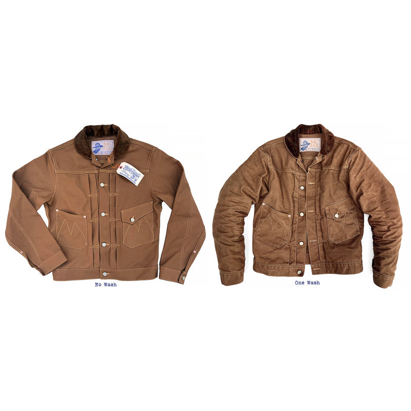 Ranch Blouse - "Frontier Duck Canvas" - Brown