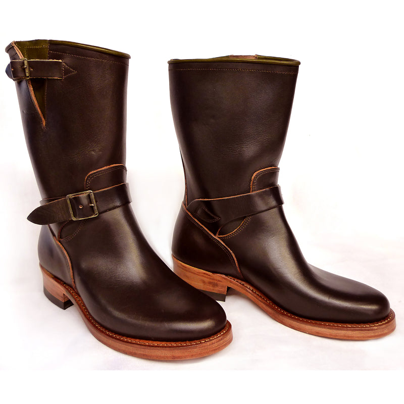 Road Champ - Brown Leather Boots