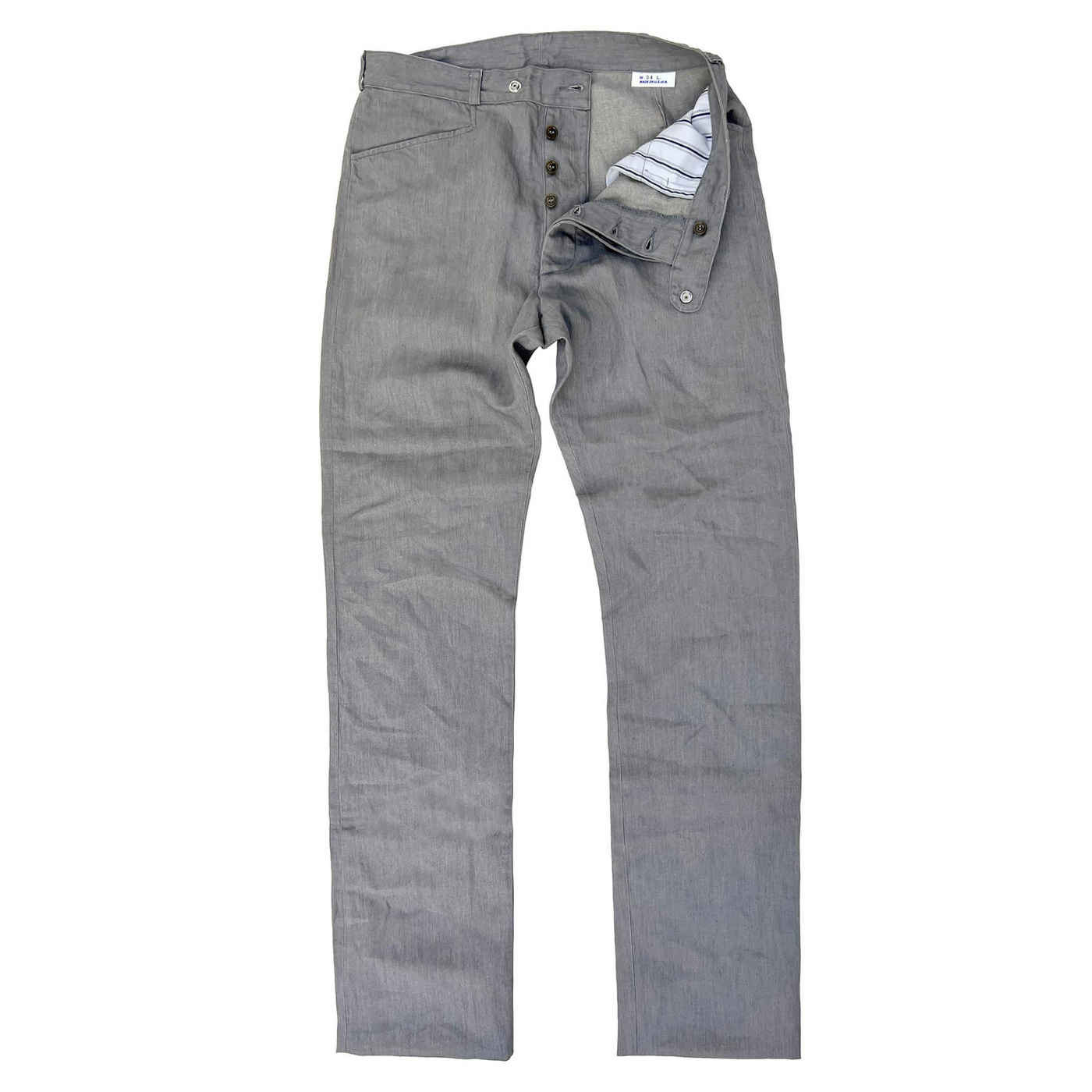 パンツ Multi Button Slacks Grey Slight Vogue Multi-Button Wide-Leg Slacks - Slight Vogue