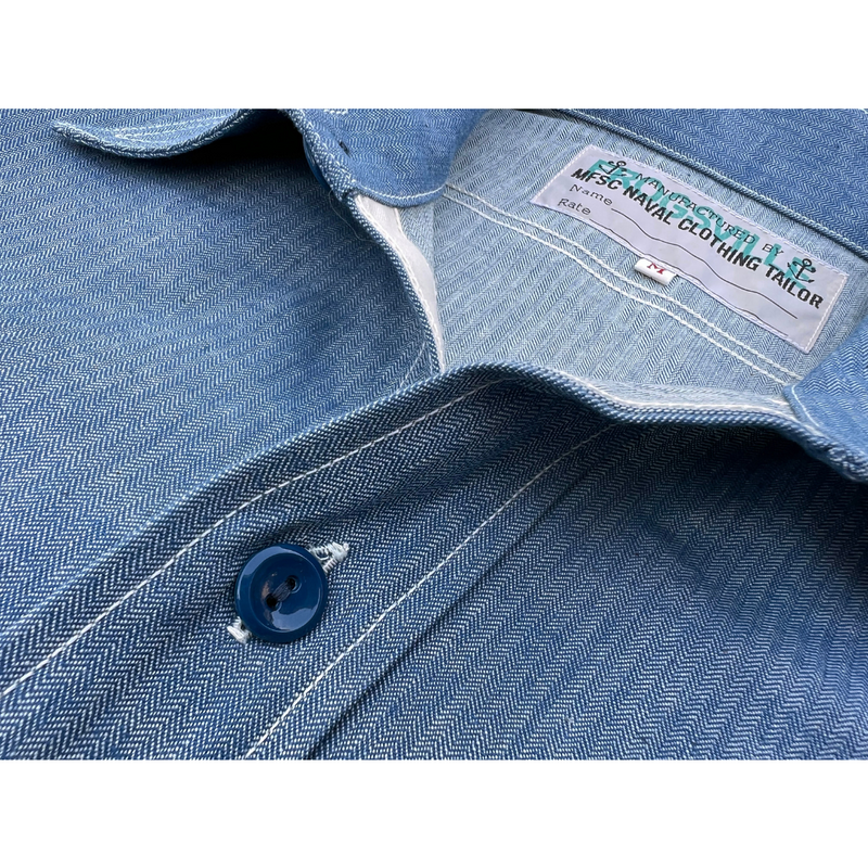 Snipes Shirt - Indigo HBT | Mister Freedom® Snipes Shirt - Indigo HBT | Mister Freedom®