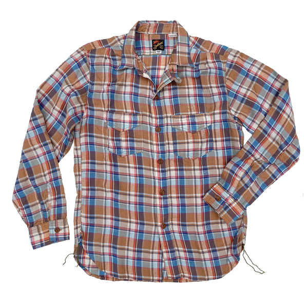 The Mister Freedom® Sportsman Shirt, another classic vintage work shirt pattern with an early workwear twist. Made in USA from fancy New Old Stock fabric.