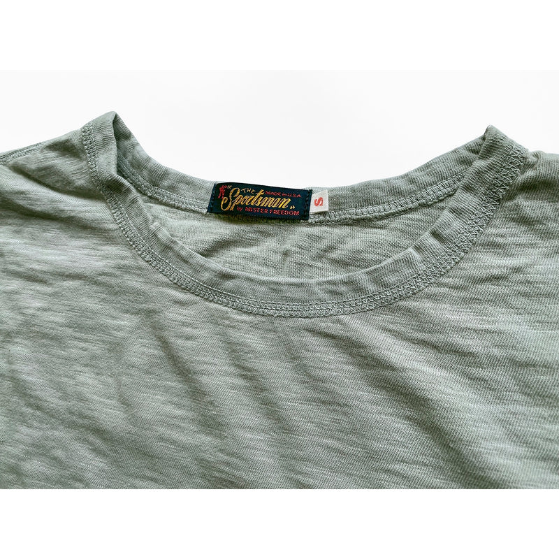 Mister Freedom® Stanley T-shirt with cover stitch self-fabric neckband and original MF® label.