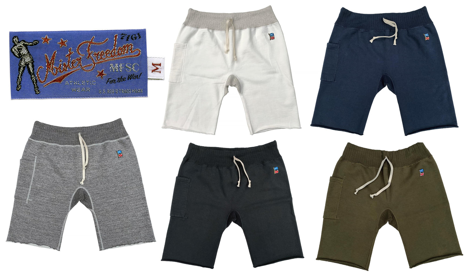 SWEATPANTS CUT-OFFS - White | Mister Freedom®