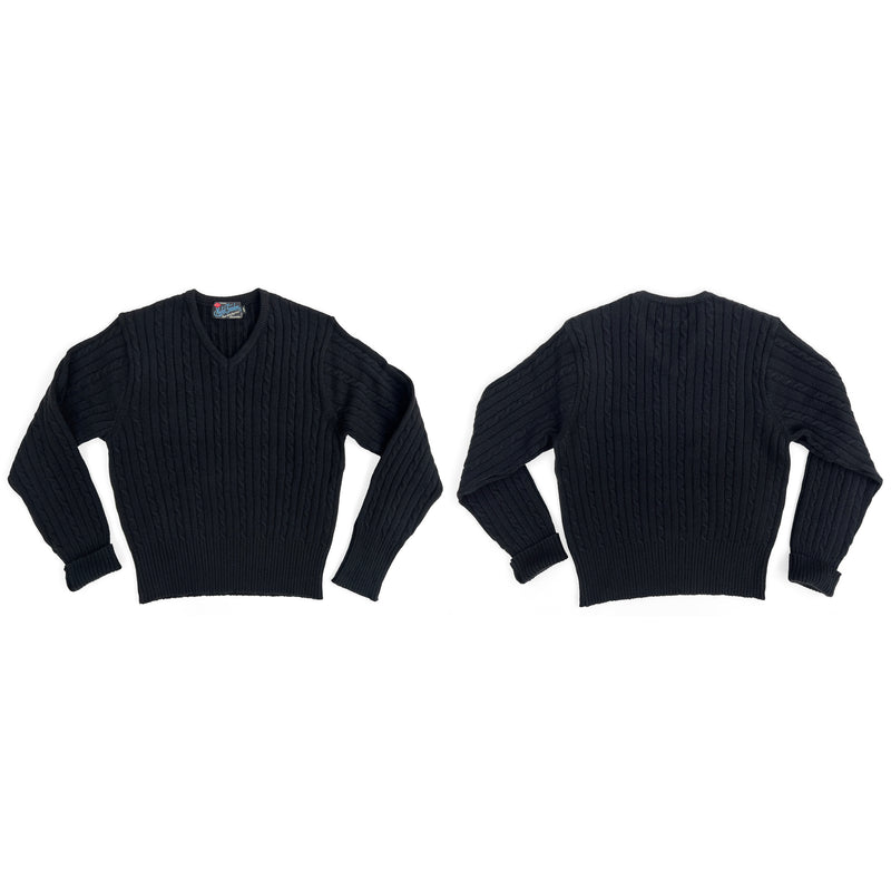 Front and Back View mfsc Terrence Sweater Black