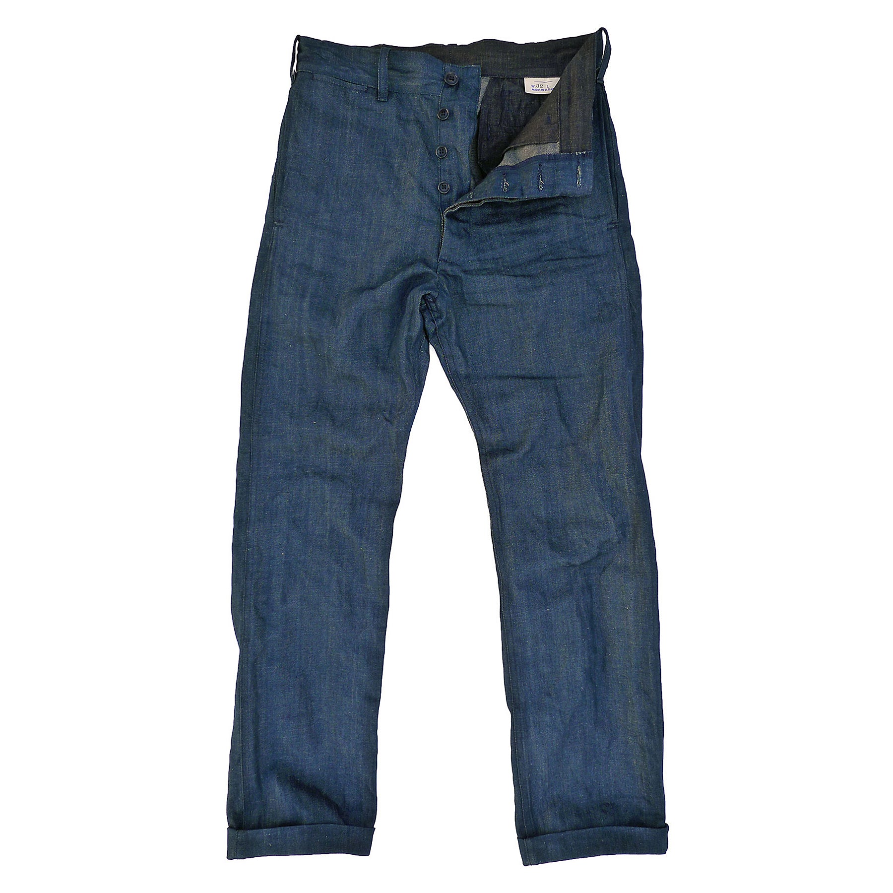 Continental Trousers - NOS Indigo Moss Denim | Mister Freedom®