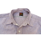 Workman Shirt - Stripe Oatmeal Chambray